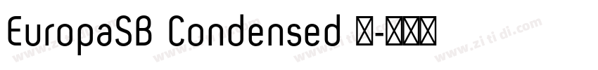 EuropaSB Condensed 语字体转换